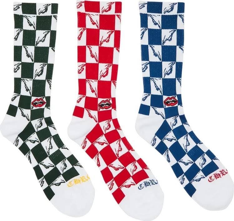 Chrome Hearts Mattyboy Checkered Socks