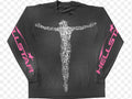 Hellstar Longsleeve Jesus Christ grey/ pink