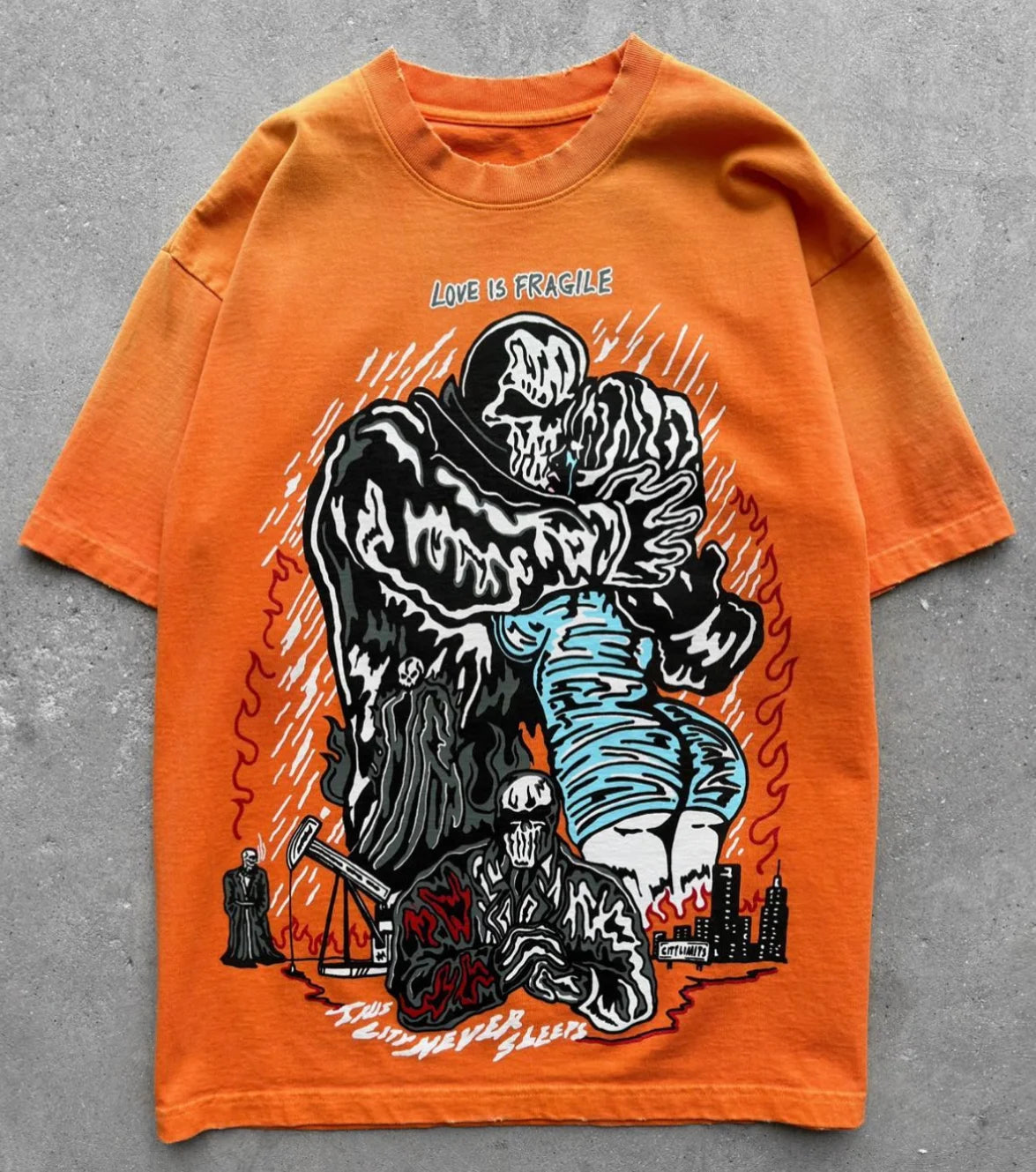 Warren Lotas “Love Is Fragile” Tee (Orange)