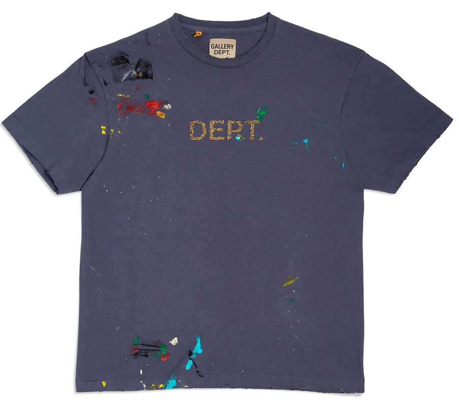 Gallery dept tee DEPT paint splatter Navy