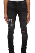 Amiri jeans paint drip black