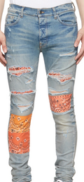 Amiri jeans Artpatch orange