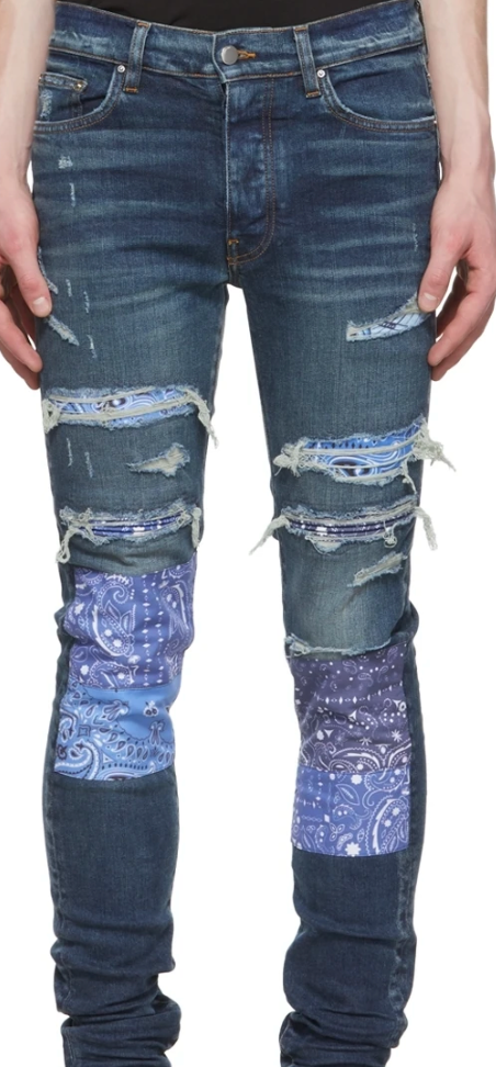 Amiri jeans Artpatch blue