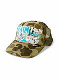 Kapital Trucker Hat “Denim Men Loves Cats” (Camo)