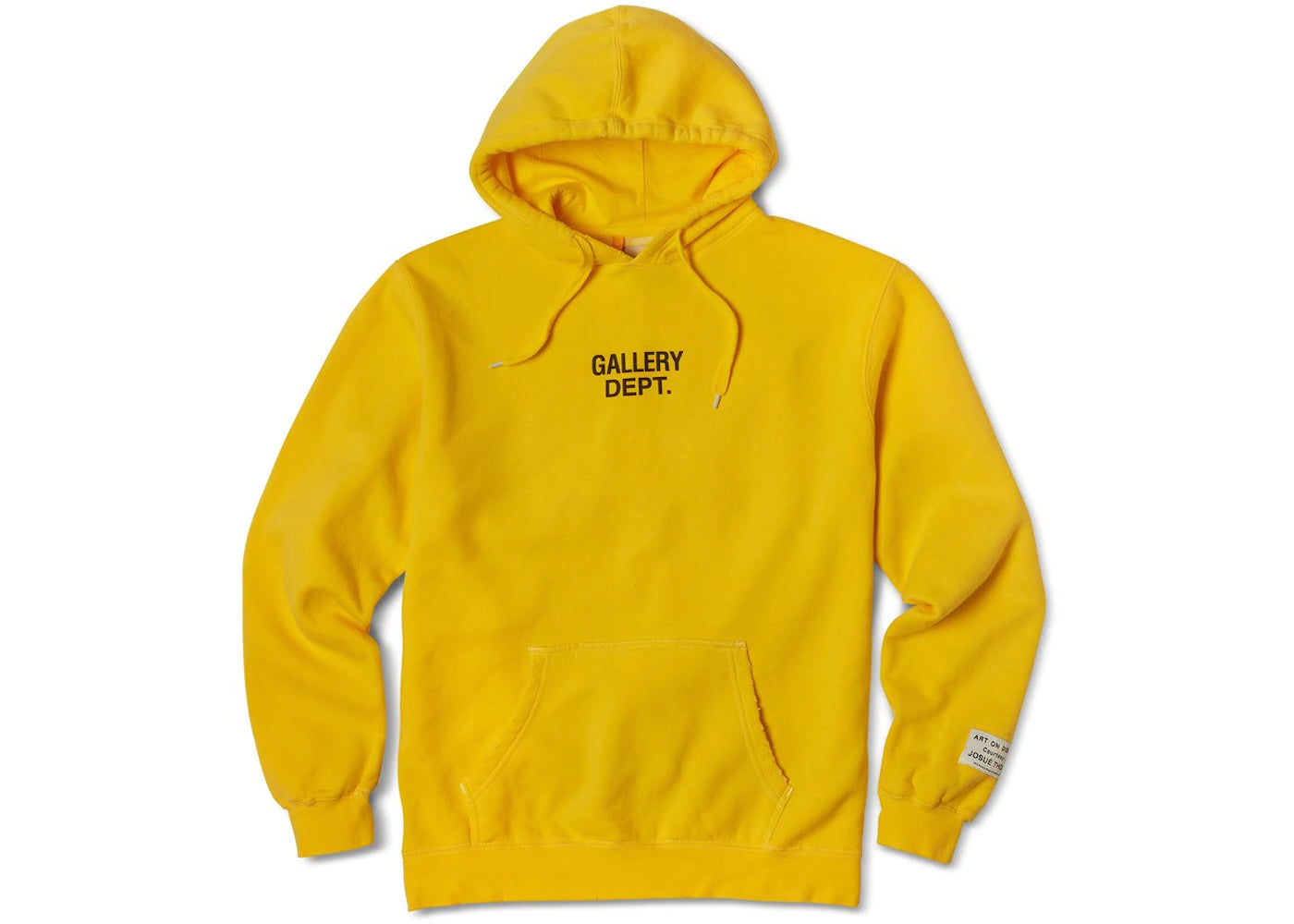 Gallery Dept Centered Logo Hoodie (Yellow)