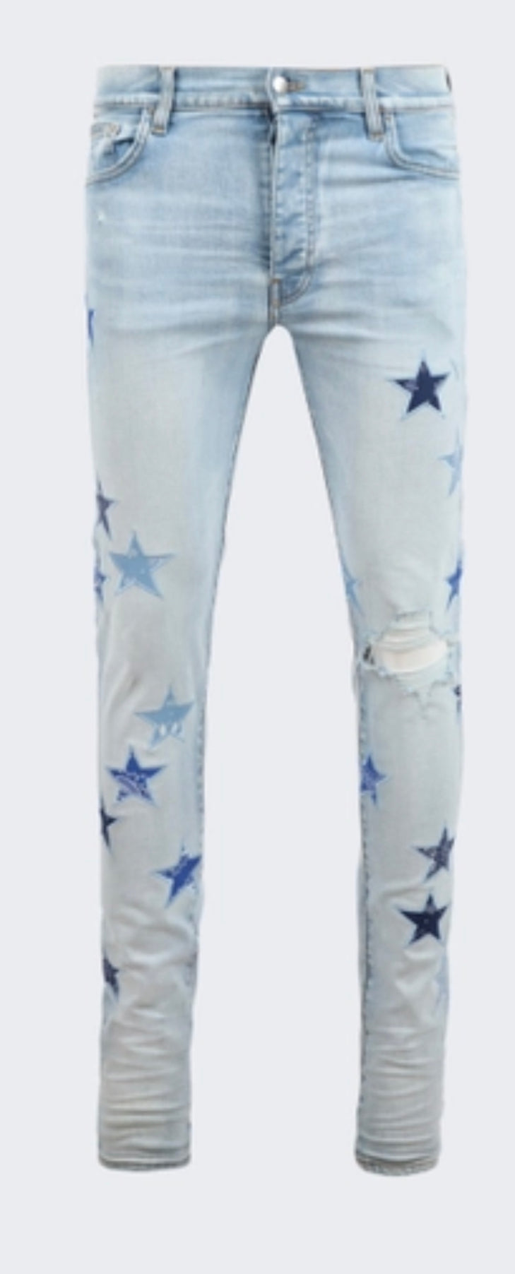 Amiri jeans bandana star blue