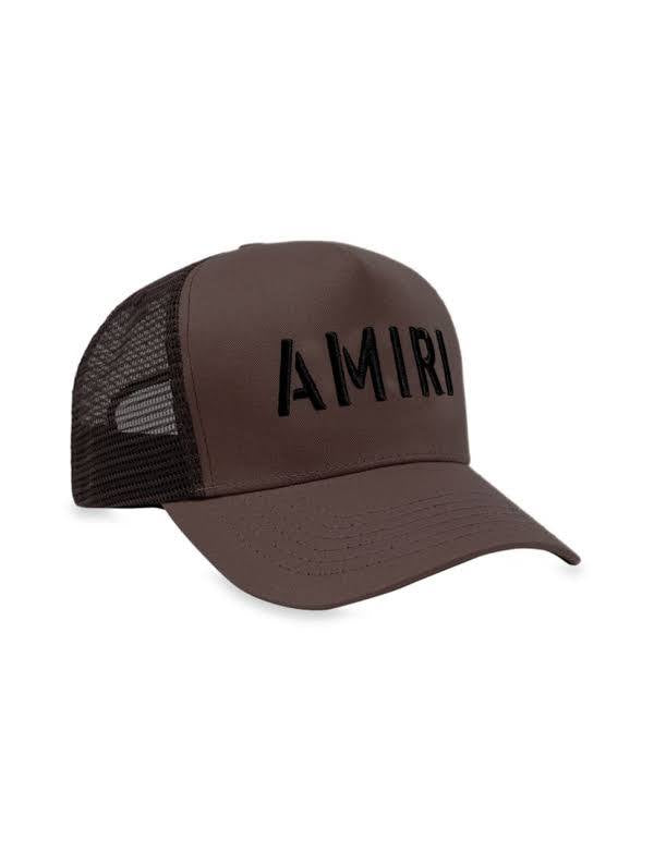 Amiri Stencil Logo Trucker (Brown/Black)