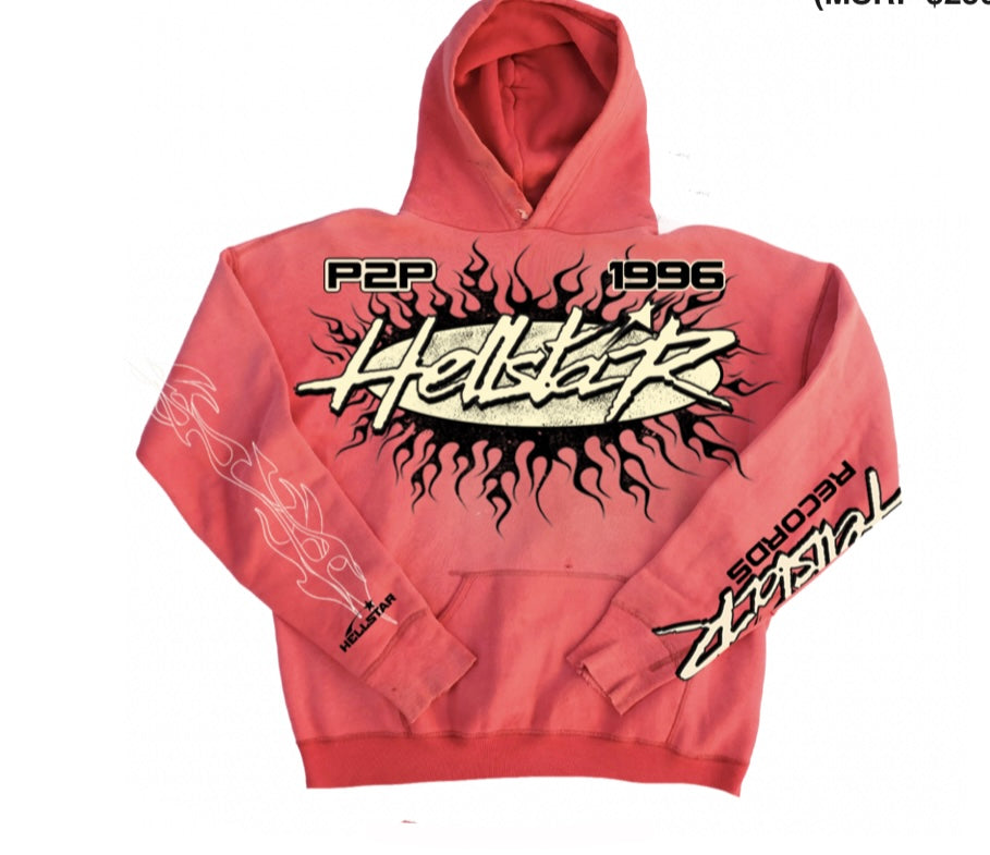 Hellstar “P2P” Hoodie (Red)