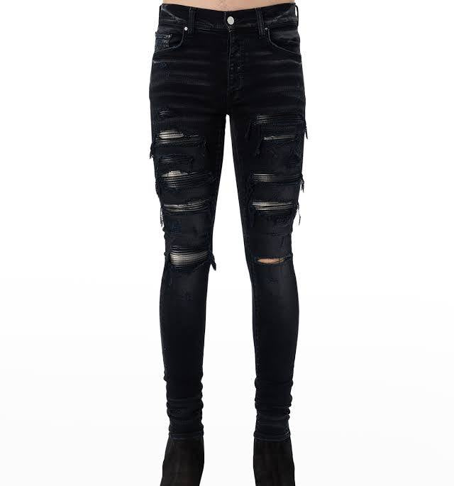 Amiri Plaid Thrasher (Black)