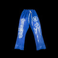 Hellstar Yoga Flare Sweatpants (Blue)