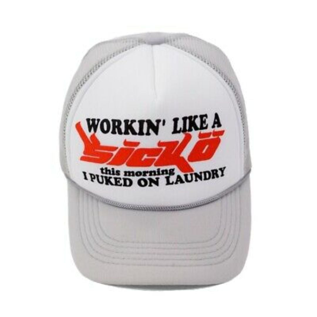 Sicko Trucker Hat (Grey/White)