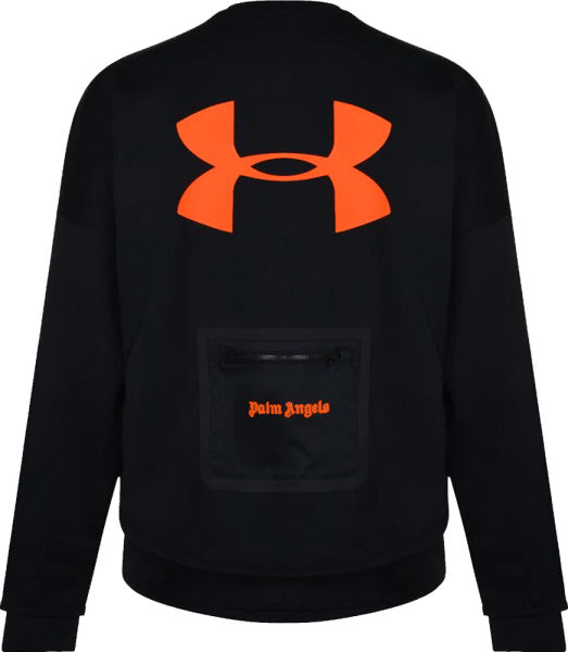 palm Angels X Under Armor Crewneck (Black/Orange)